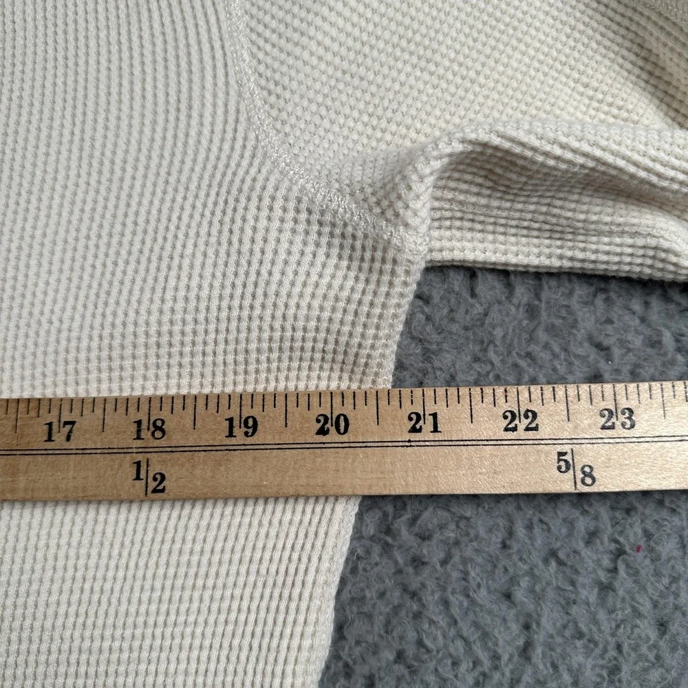 Vtg Polo By Ralph Lauren Shirt Mens XL(M Fits) White Thermal Waffle Knit Logo